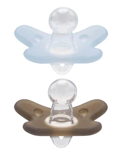 800D34 Difrax SI123 Siliconen fopspeen 0-6 Maanden - 2 stuks