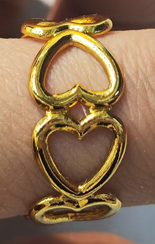 500J01 - Ring hartjes stainless steel